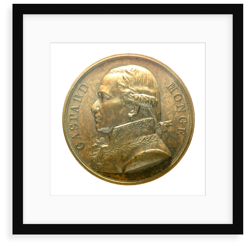 Medal commemorating Admiral Gaspard Monge (1746-1818); obverse by J.E. Gatteaux
