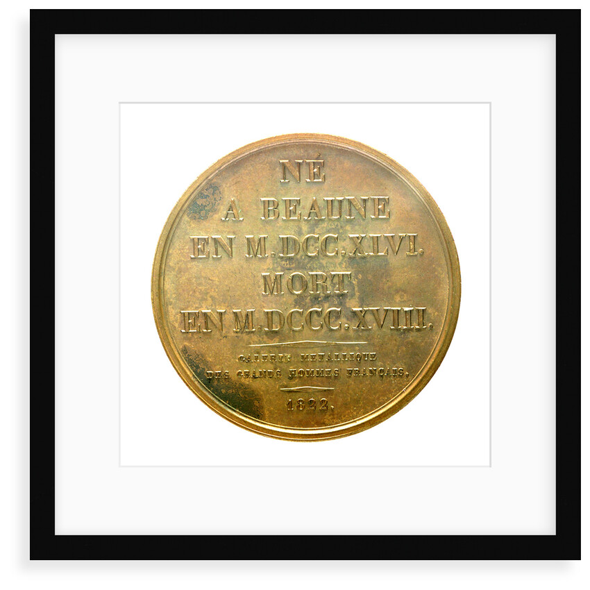 Medal commemorating Admiral Gaspard Monge (1746-1818); reverse by J.E. Gatteaux