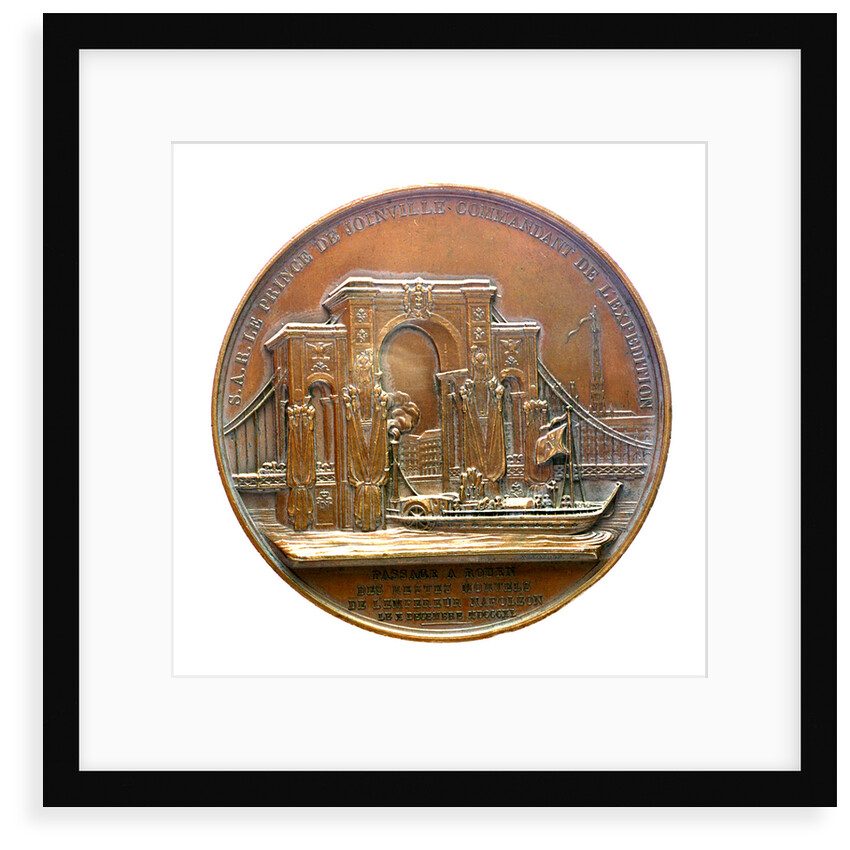 Medal commemorating the translation of the body of Napoleon to Rouen; reverse by Alexis Joseph Depaulis