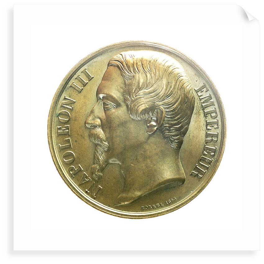 Medal commemorating the capture of Bomarsund, 1854; obverse by Valentin Maurice Borrel