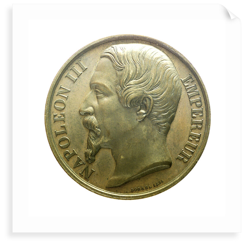 Medal commemorating the capture of Kinburn, 1855; obverse by Valentin Maurice Borrel