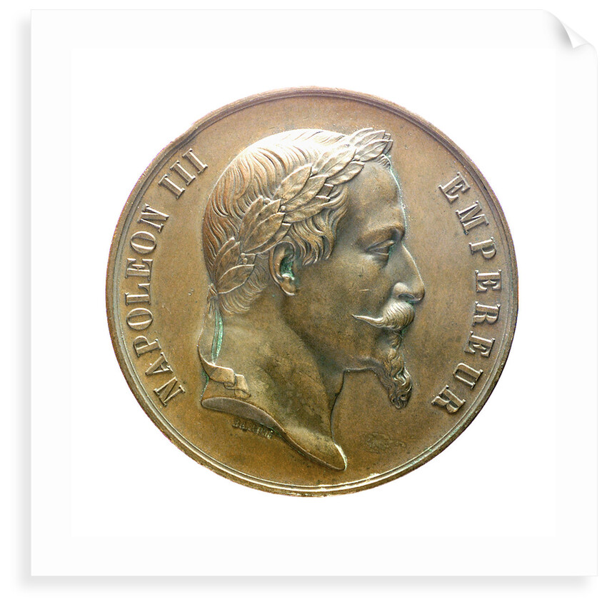 Medal commemorating a naval orphanage; obverse by J.J. Barre