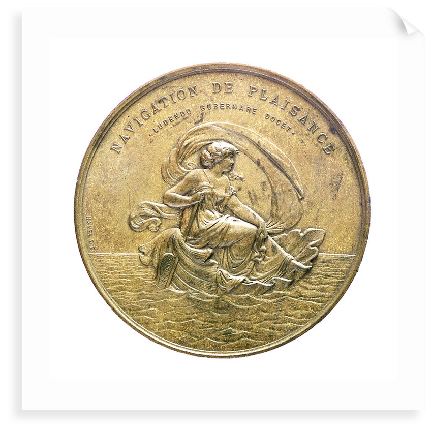 Medal commemorating the Yacht Club of France; reverse by A. Hamel