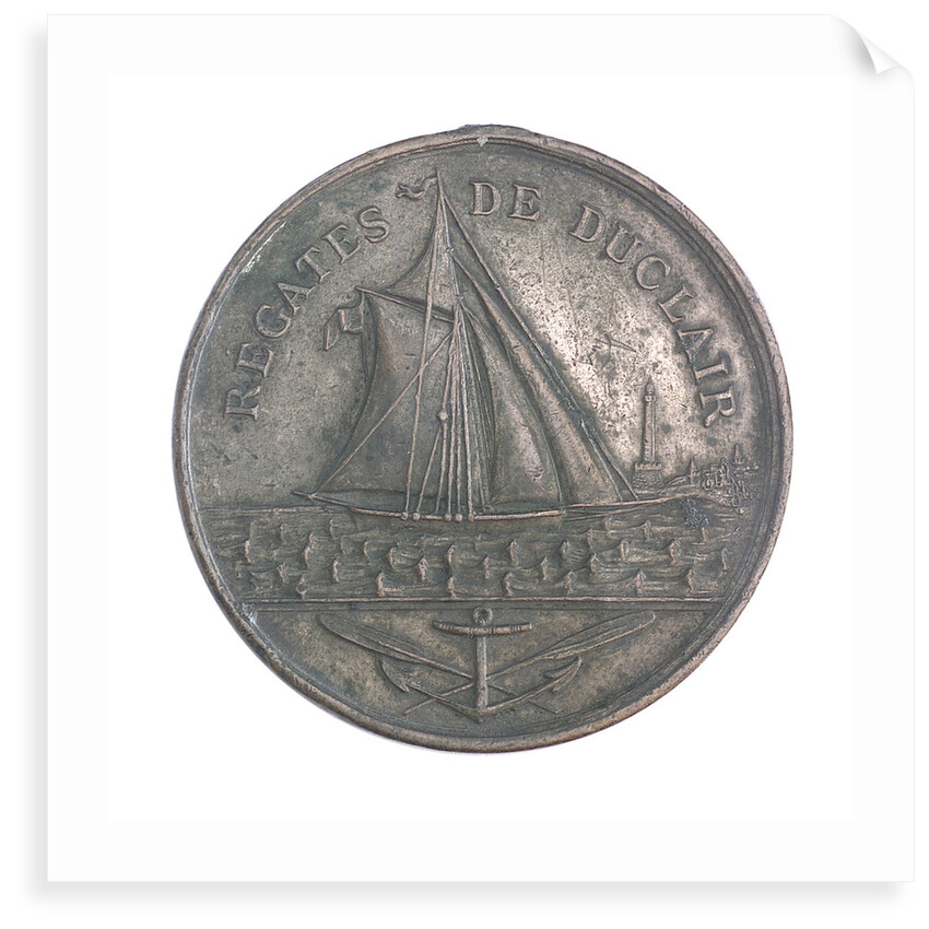 Medal commemorating the Duclair Regatta; obverse by unknown