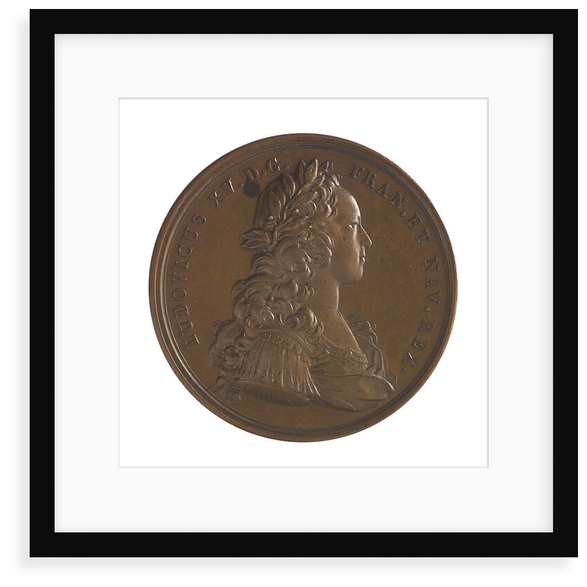 Medal commemorating the defence of Guadeloupe, 1721; obverse by J. Duvivier