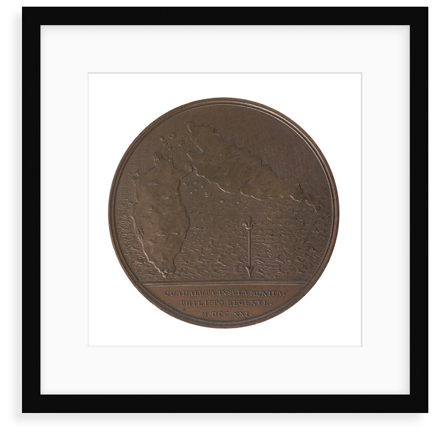 Medal commemorating the defence of Guadeloupe, 1721; reverse by J. Duvivier