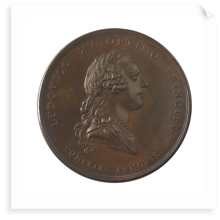 Medal commemorating the action at Saint Cast, 1758; obverse by J.C. Roettier