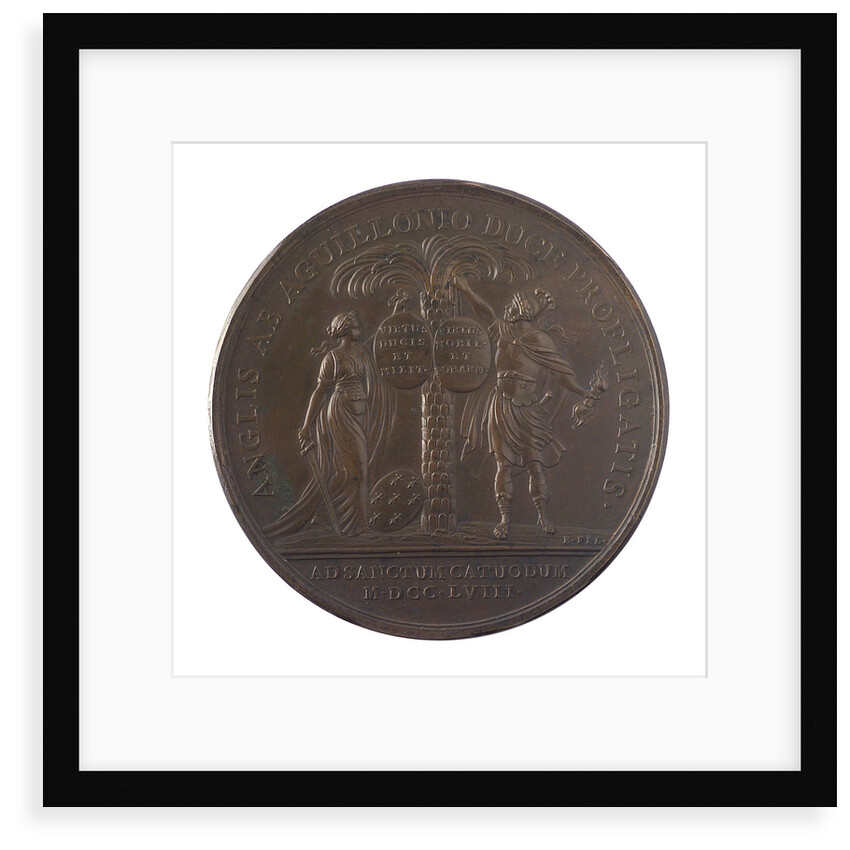 Medal commemorating the action at Saint Cast, 1758; reverse by J.C. Roettier