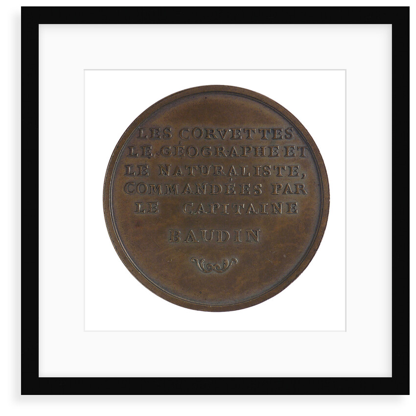 Medal commemorating Captain Nicholas Baudin's expedition to New Holland (Australia), 1801; reverse by P.A. Montagny