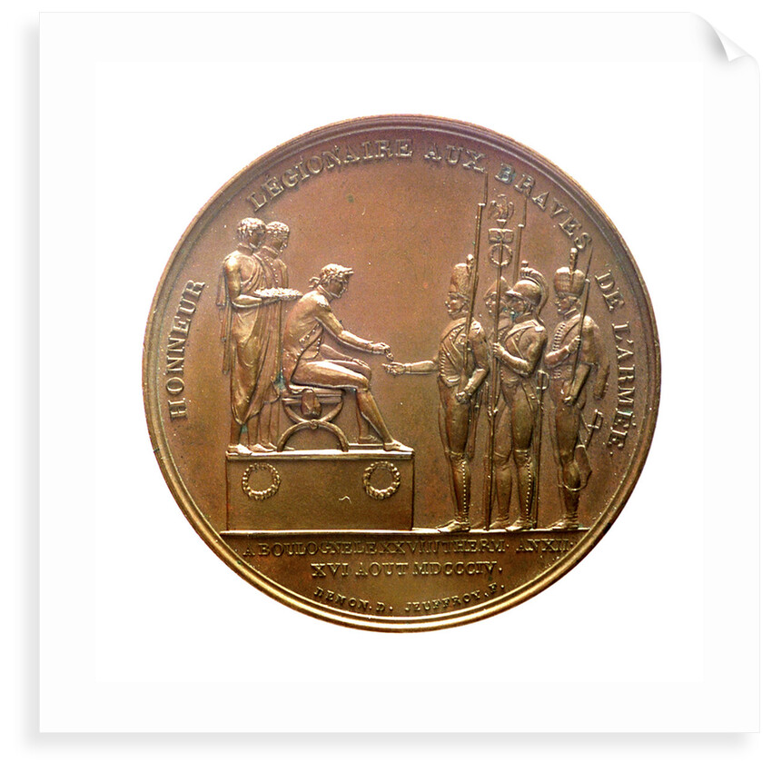 Medal commemorating the camp at Boulogne, and the planned invasion of England, 1804; obverse by D.V. Denon