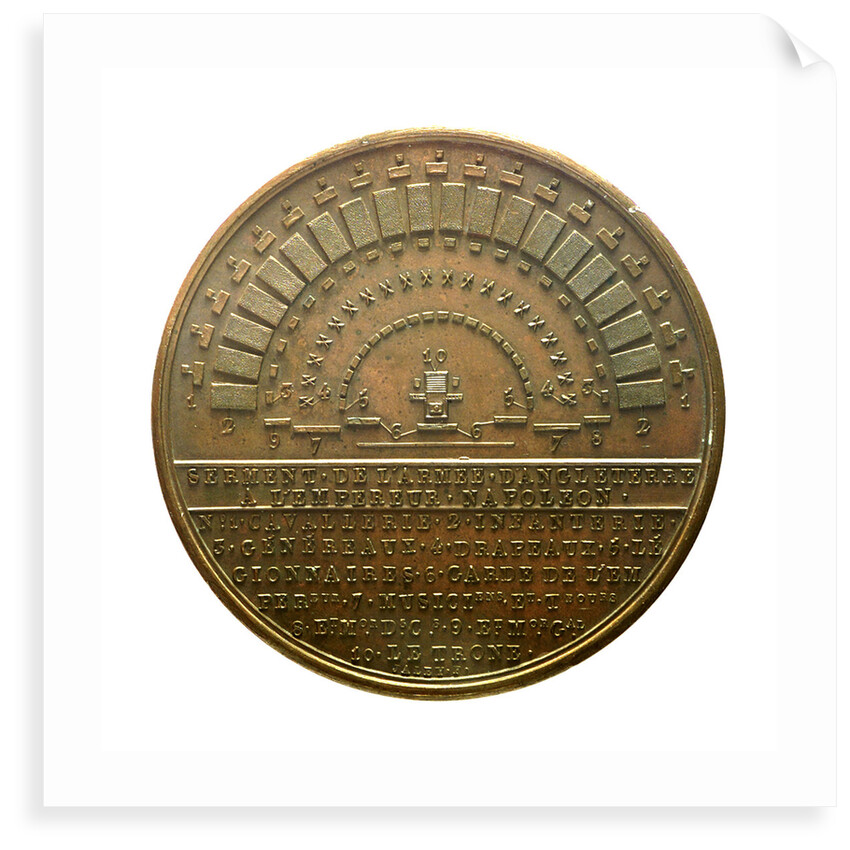 Medal commemorating the camp at Boulogne, and the planned invasion of England, 1804; reverse by D.V. Denon