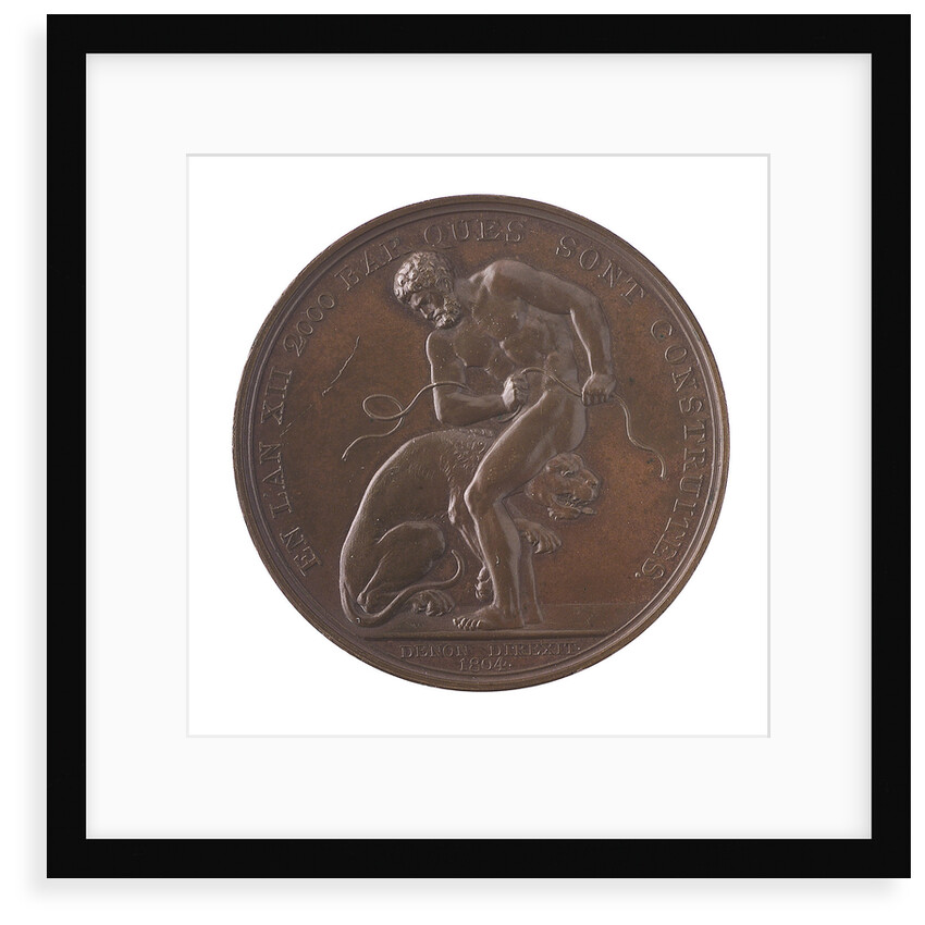 Medal commemorating the planned invasion of England, 1804; reverse by D.V. Denon