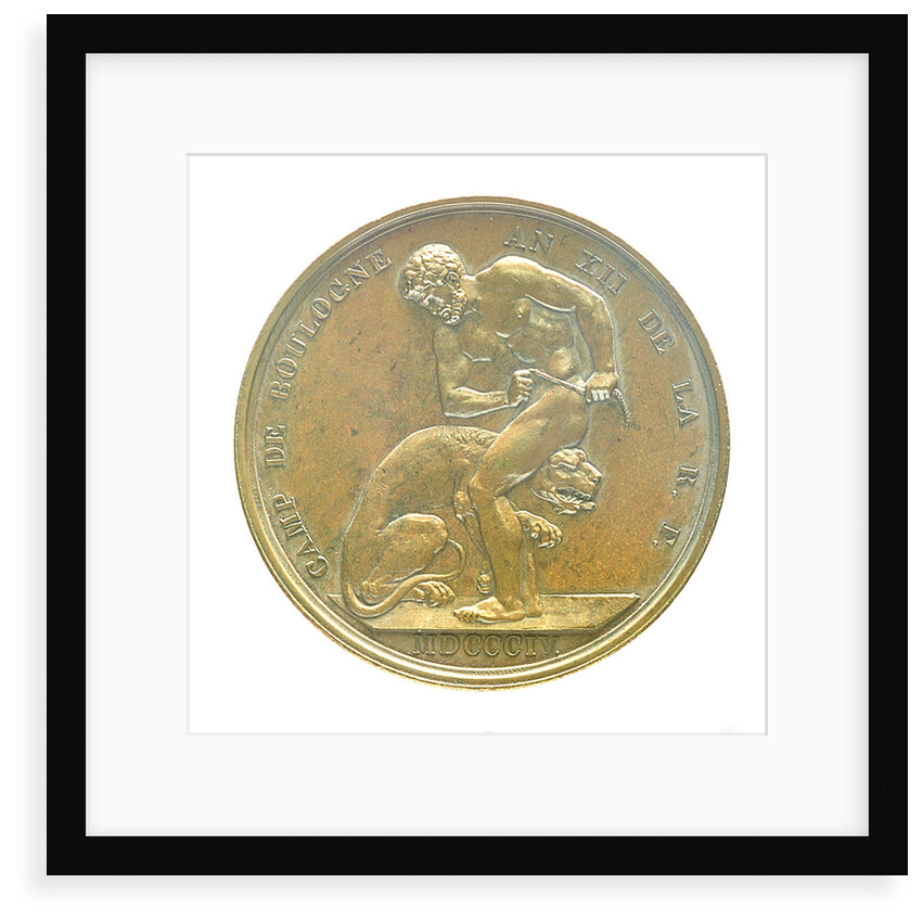 Medal commemorating the planned invasion of England, 1804; reverse by J.P. Droz