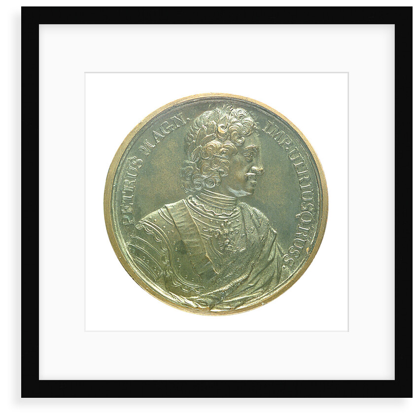 Medal commemorating the death of Czar Peter I, 1725; obverse by J. Dassier