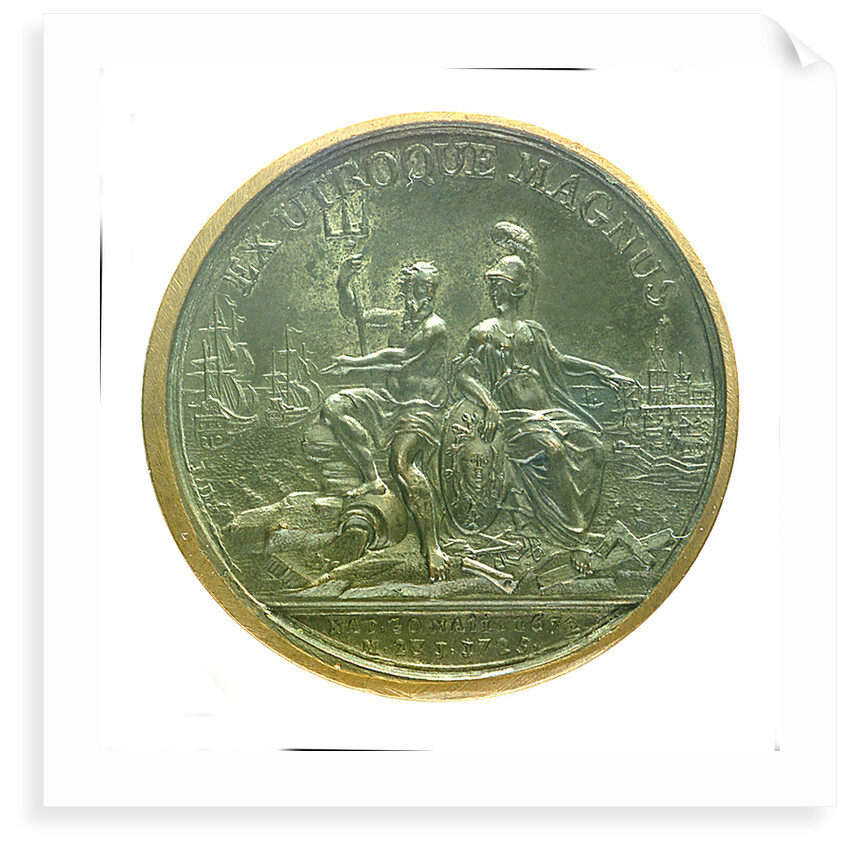 Medal commemorating the death of Czar Peter I, 1725; obverse by J. Dassier
