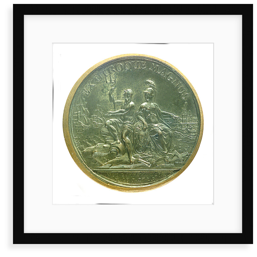 Medal commemorating the death of Czar Peter I, 1725; obverse by J. Dassier
