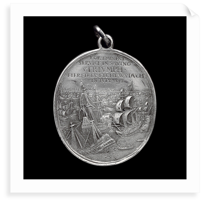 Naval reward medal; reverse by T. Simon