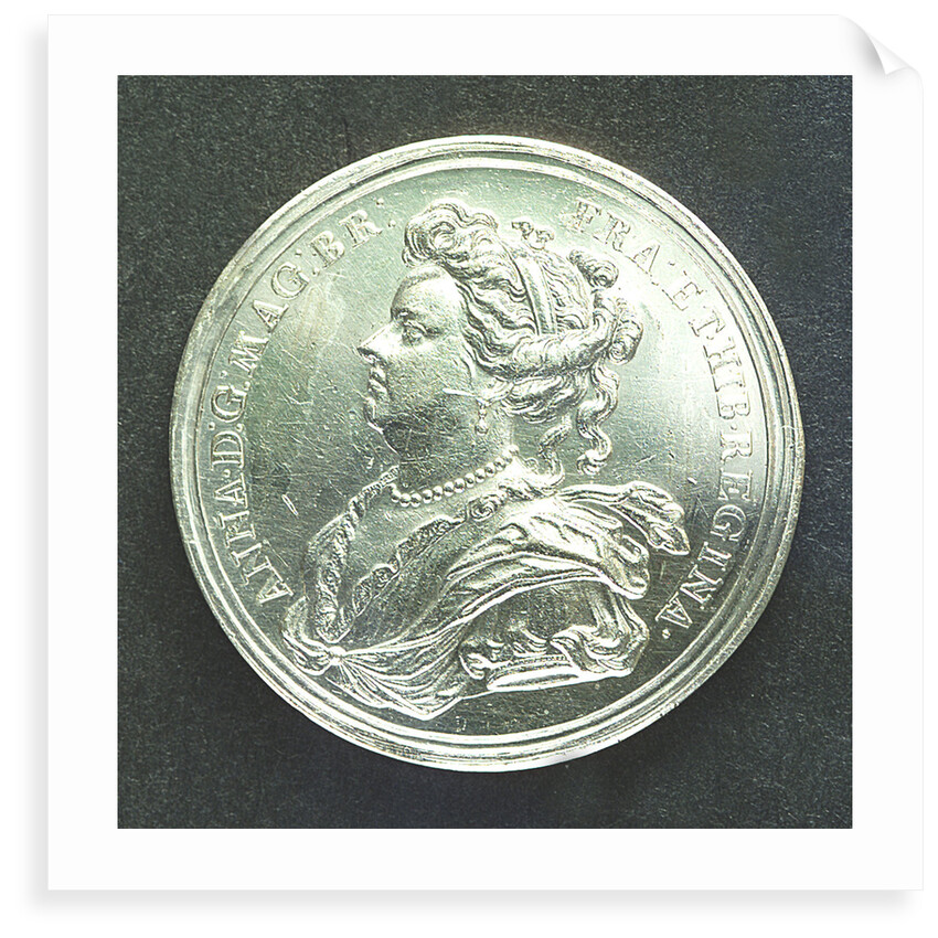 Medal commemorating Prince George of Denmark, High Admiral (1653-1708); obverse by J. Croker