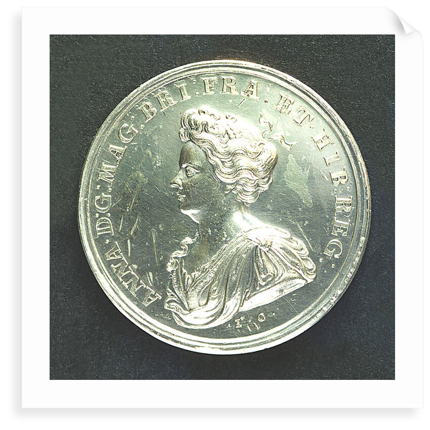 Medal commemorating the capture of Sardinia and Minorca, 1708; obverse by J. Croker