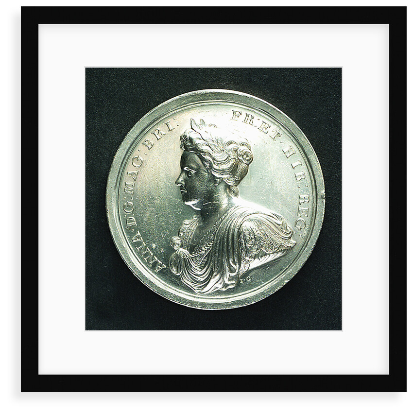 Medal commemorating the Peace of Utrecht, 1713; obverse by J. Croker