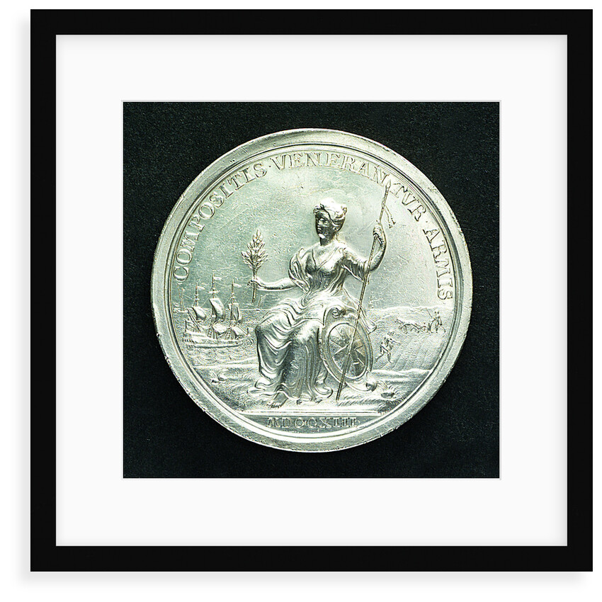Medal commemorating the Peace of Utrecht, 1713; reverse by J. Croker
