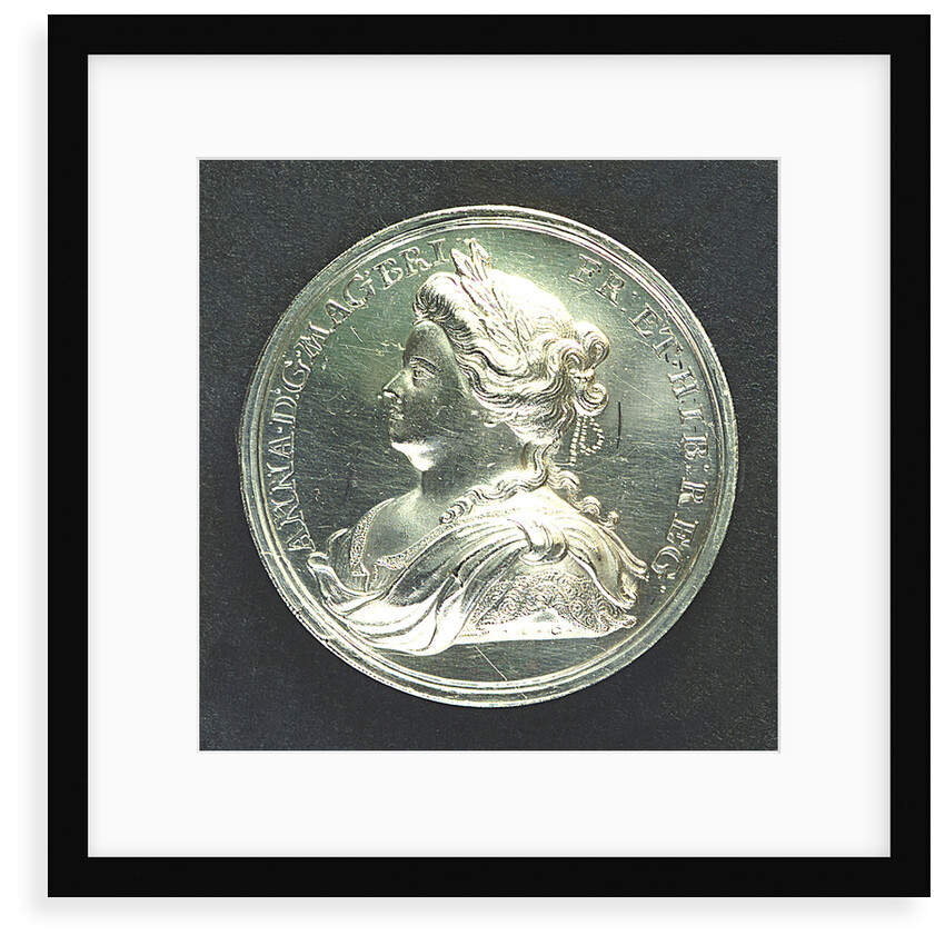 Medal commemorating the Peace of Utrecht, 1713; obverse by J. Croker