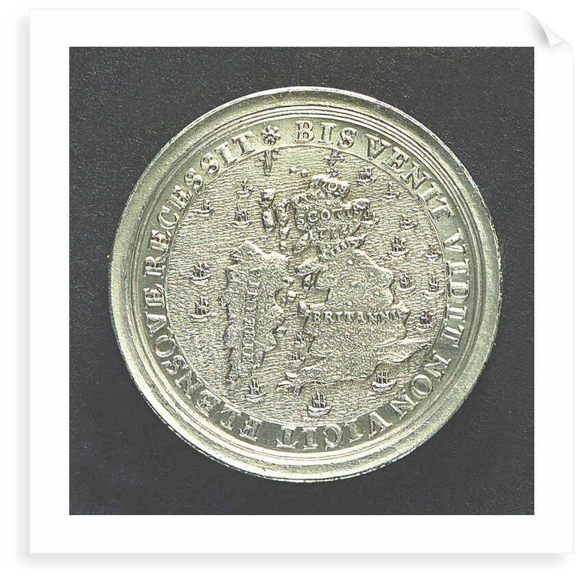 Medal commemorating the attempts of the Elder Pretender to recover the English Throne in 1708 and 1716; reverse by unknown