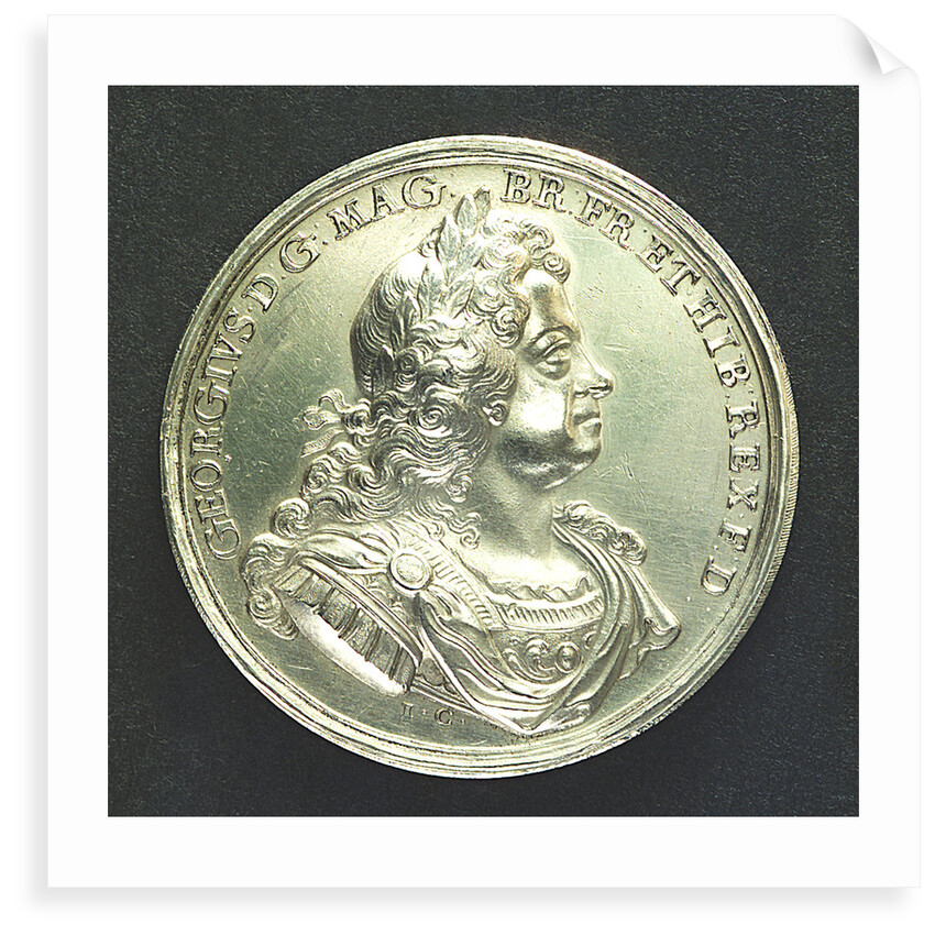 Medal commemorating the action off Cape Passaro, 1718; obverse by J. Croker
