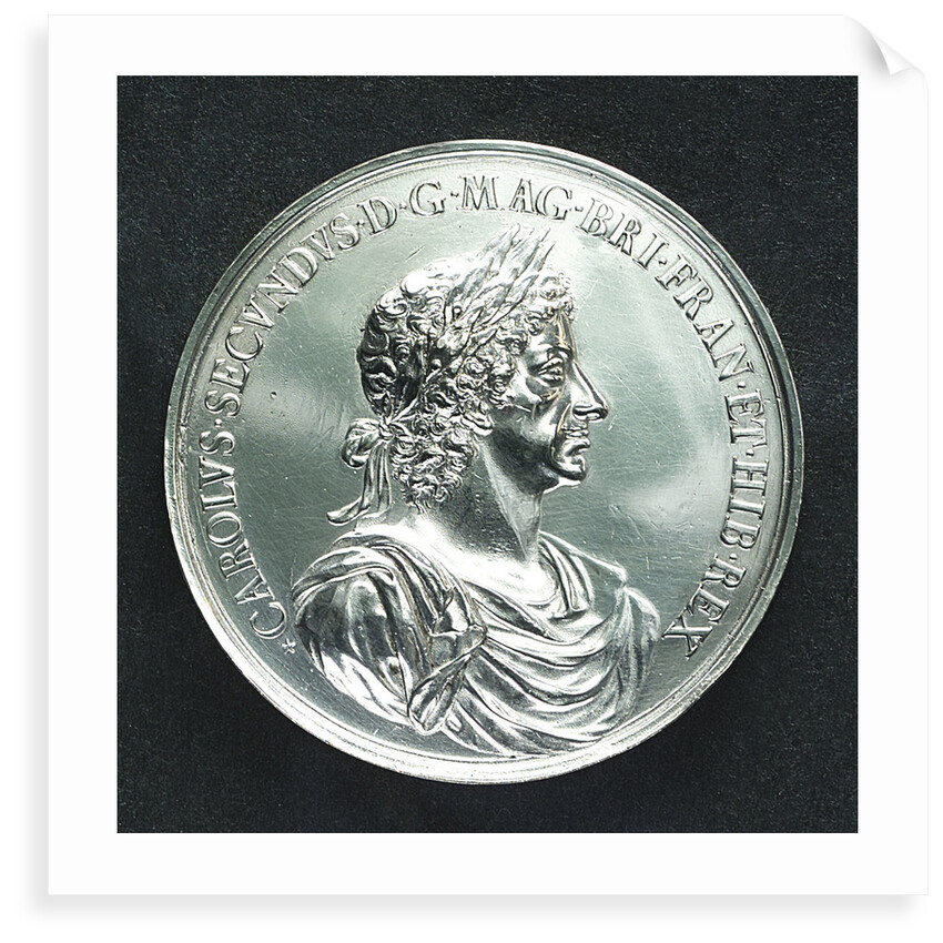 Medal commemorating the Battle of Lowestoft, 1665; obverse by J. Roettier