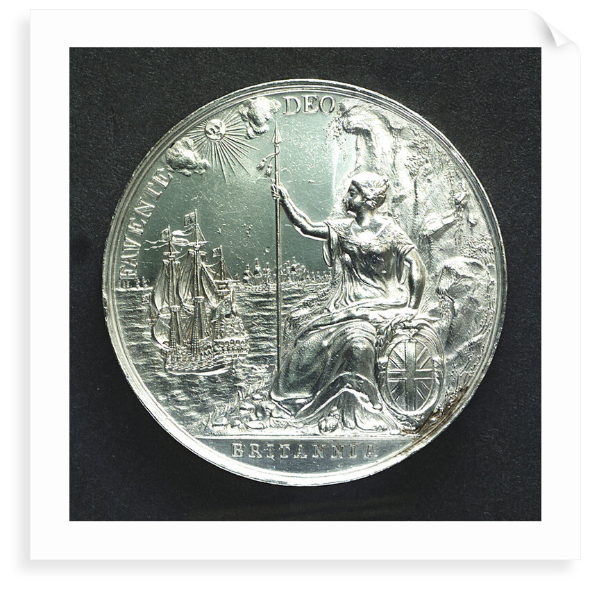 Medal commemorating the Peace of Breda, 1667; reverse by J. Roettier