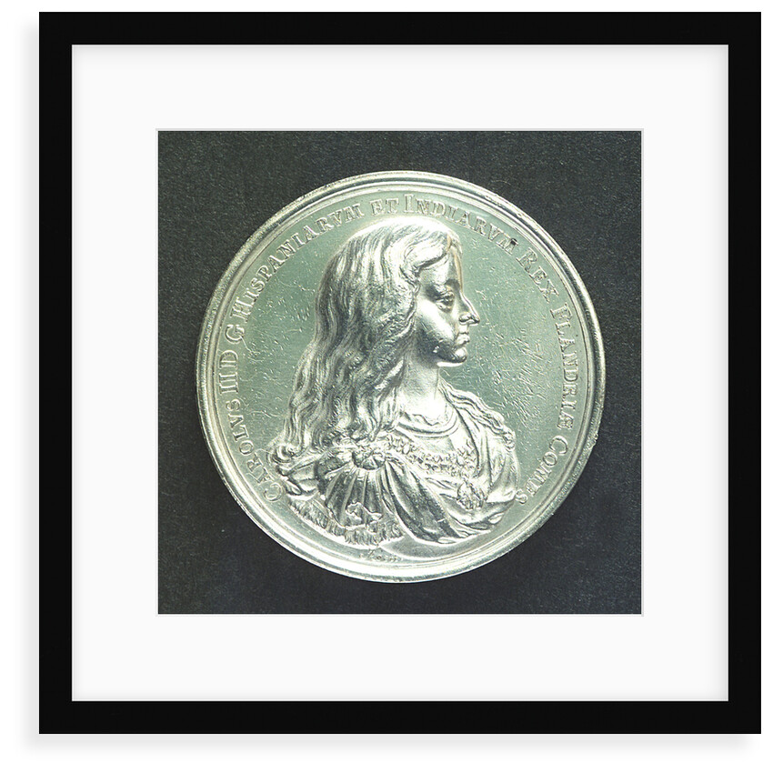 Medal commemorating the fortifications at Ostend; obverse by J. Roettier