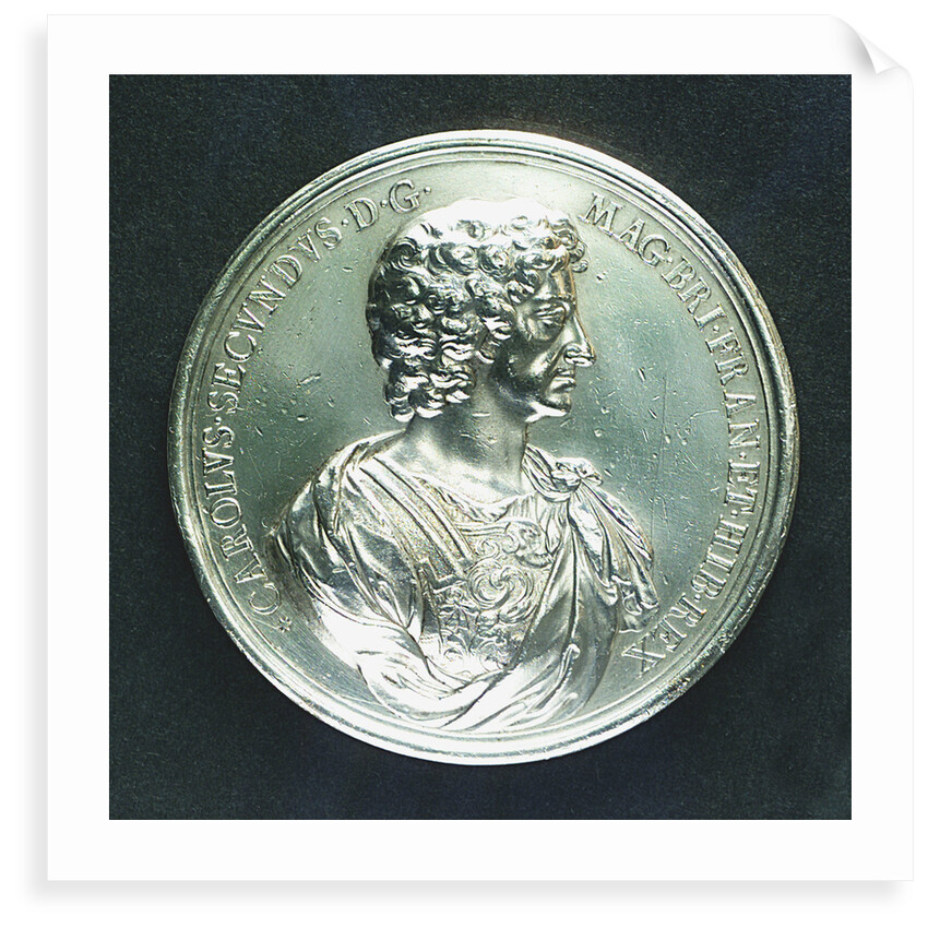 Medal commemorating Christ's Hospital; obverse by J. Roettier