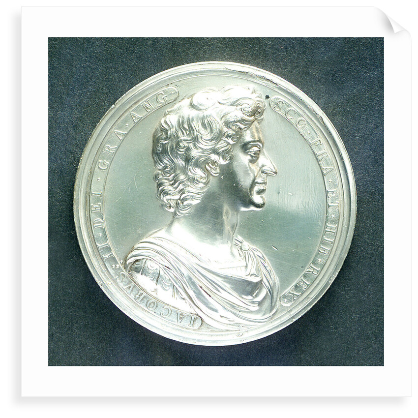 Naval and military reward medal; obverse by J. Roettier