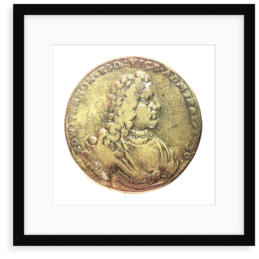 Medal commemorating Admiral Edward Vernon (1684-1757); obverse by unknown