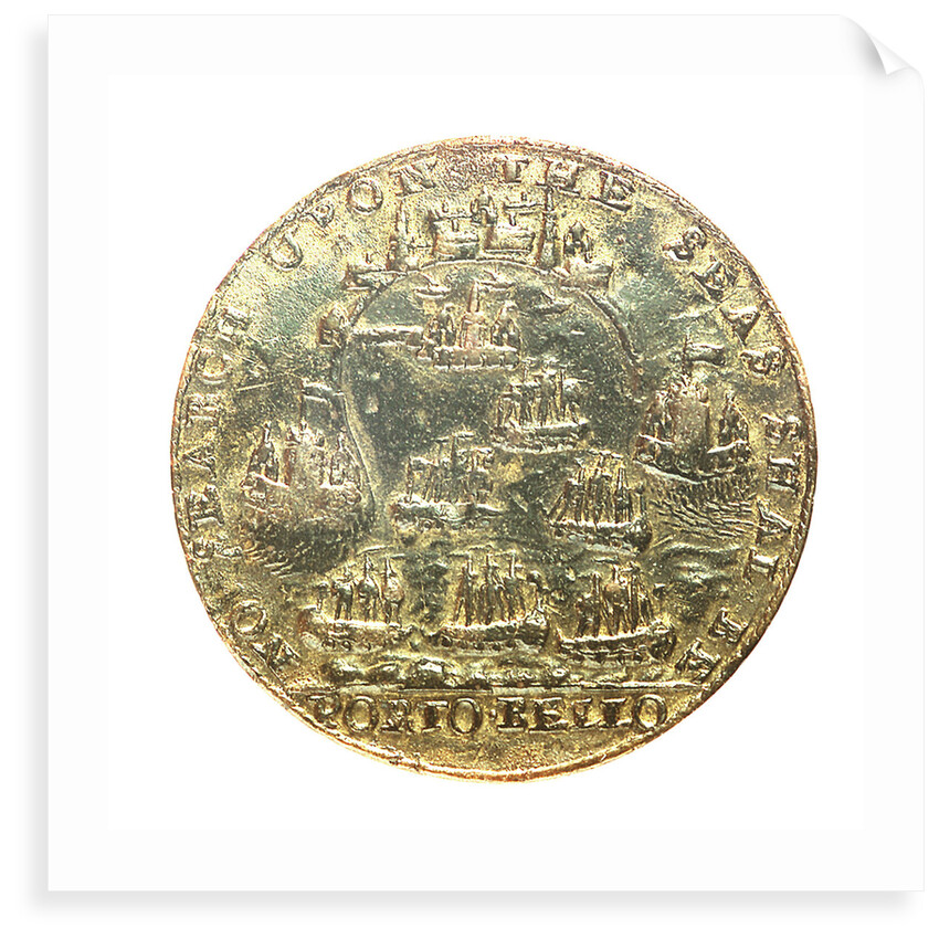 Medal commemorating Admiral Edward Vernon (1684-1757) and the capture of Porto Bello, 1739; reverse by unknown