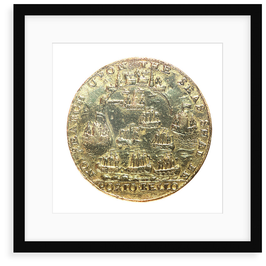 Medal commemorating Admiral Edward Vernon (1684-1757) and the capture of Porto Bello, 1739; reverse by unknown