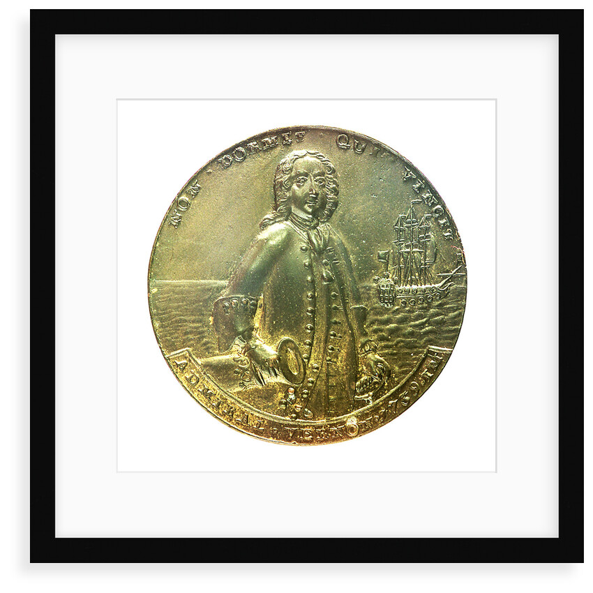 Medal commemorating Admiral Edward Vernon (1684-1757); obverse by unknown