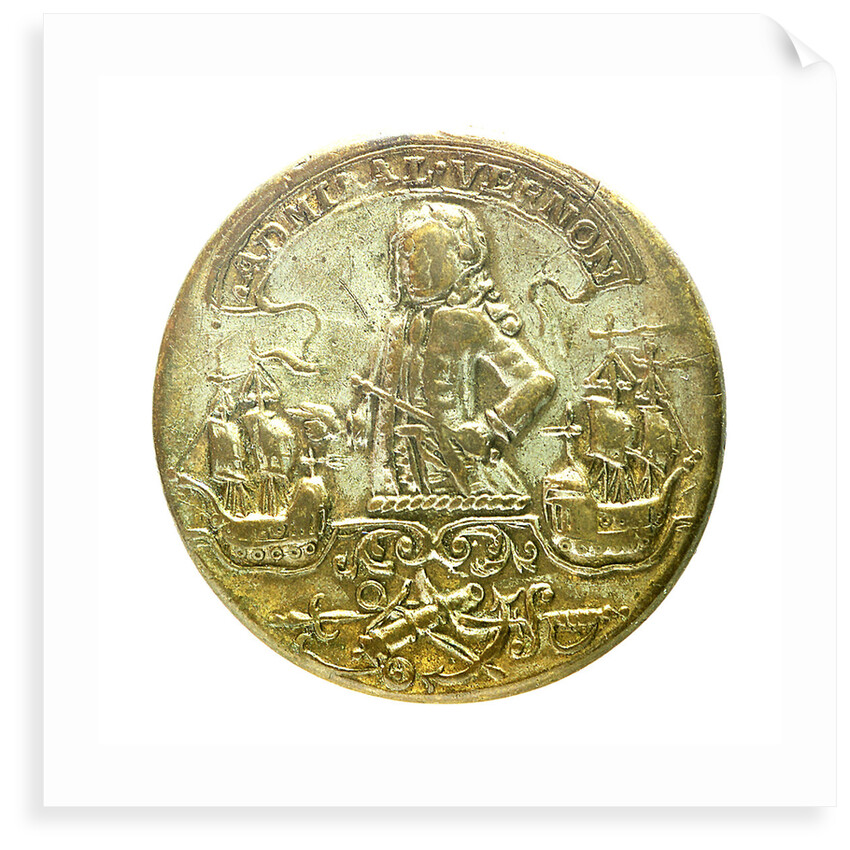 Button commemorating Admiral Edward Vernon (1684-1757); obverse by unknown