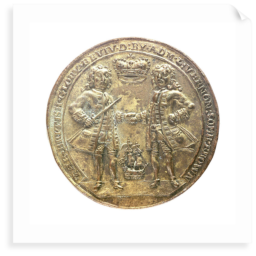 Medal commemorating Admiral Edward Vernon (1684-1757) and Sir Robert Walpole (1676-1745); obverse by unknown