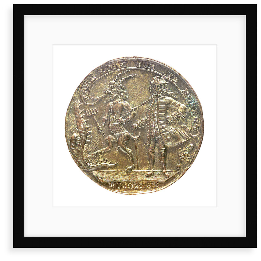 Medal commemorating Admiral Edward Vernon (1684-1757) and Sir Robert Walpole (1676-1745); reverse by unknown