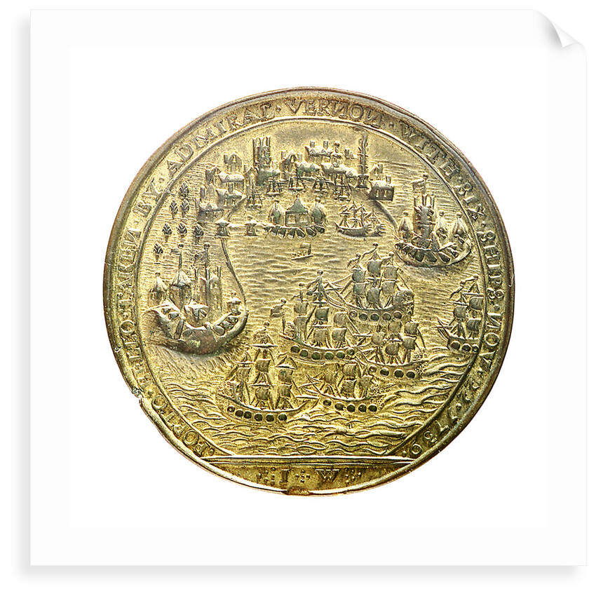 Medal commemorating the capture of Porto Bello, 1739; reverse by Unknown