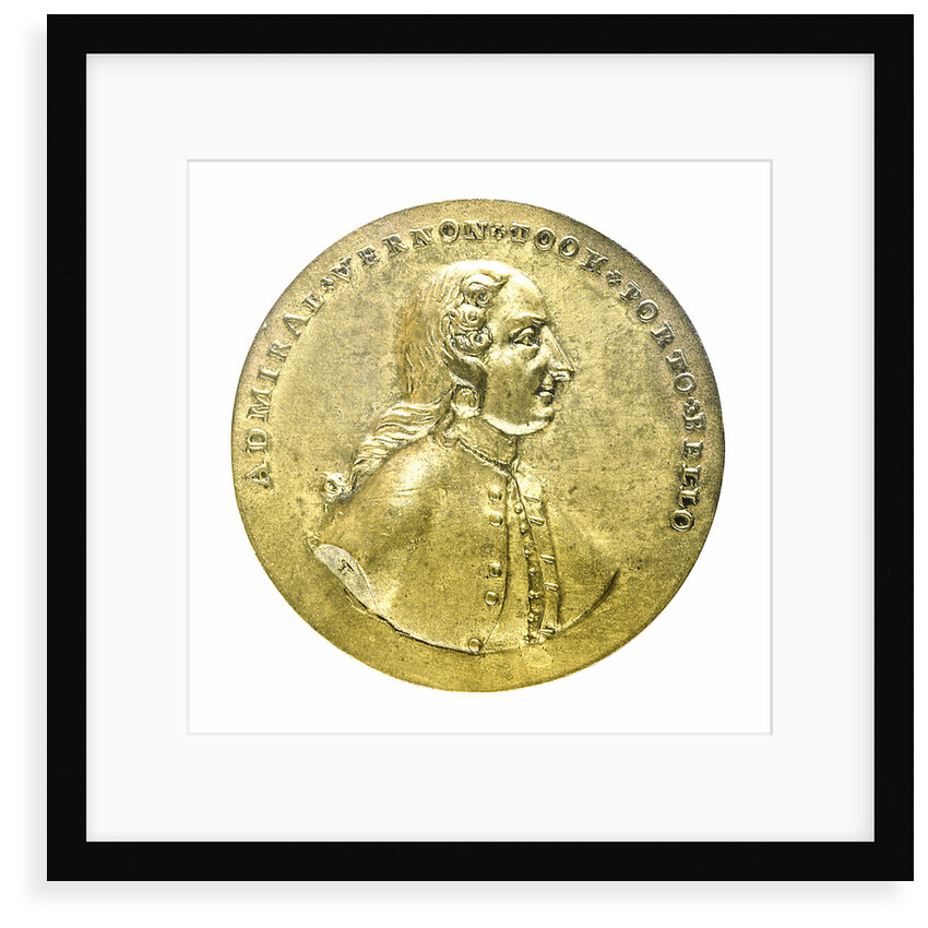 Medal commemorating Admiral Edward Vernon (1684-1757) and the capture of Porto Bello, 1739; obverse by unknown
