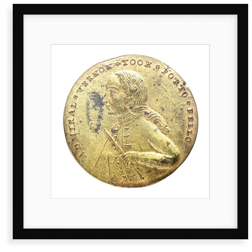 Medal commemorating Admiral Edward Vernon (1684-1757) and the capture of Porto Bello, 1739; obverse by unknown