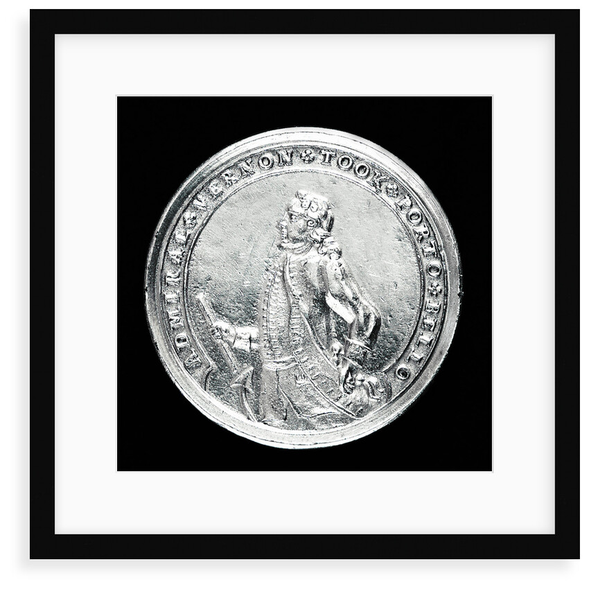 Medal commemorating Admiral Edward Vernon (1684-1757) and the capture of Porto Bello, 1739; obverse by unknown