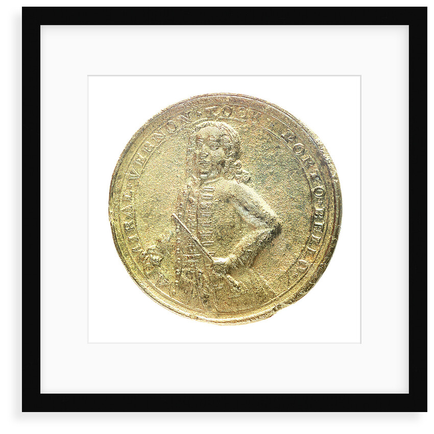 Medal commemorating Admiral Edward Vernon (1684-1757) and the capture of Porto Bello, 1739; obverse by unknown