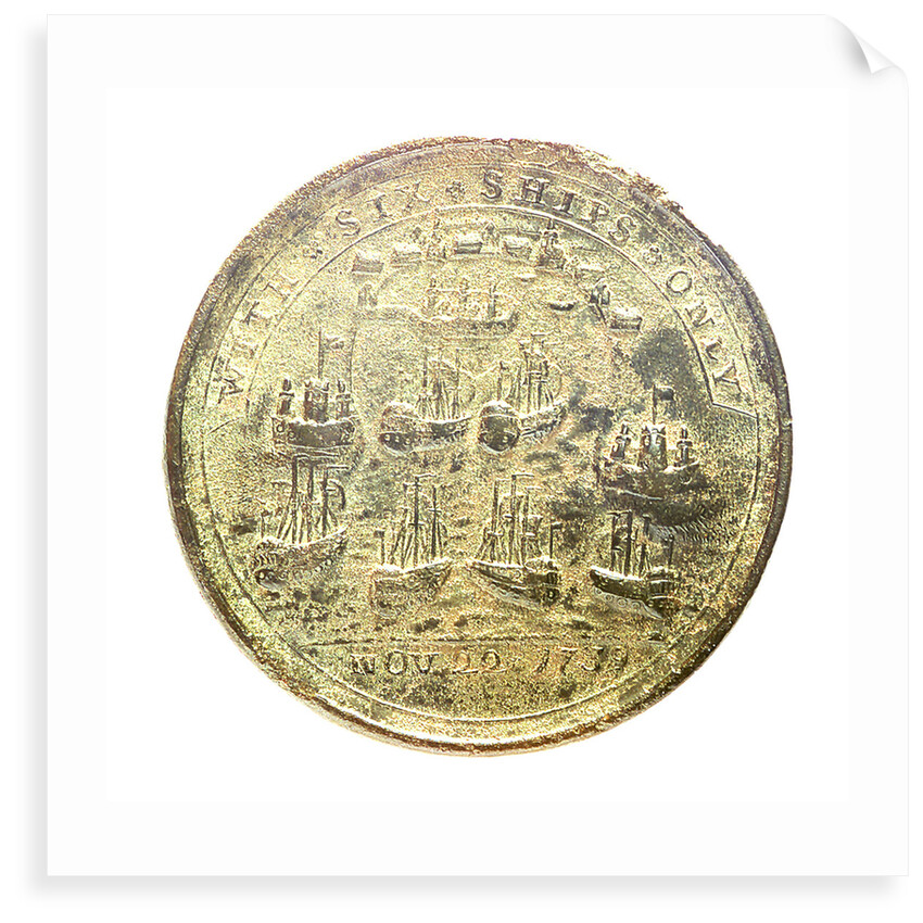 Medal commemorating Admiral Edward Vernon (1684-1757) and the capture of Porto Bello, 1739; reverse by unknown