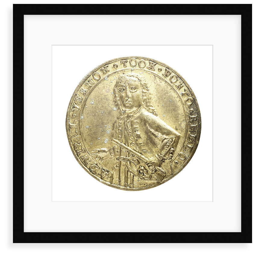 Medal commemorating Admiral Edward Vernon (1684-1757) and the capture of Porto Bello, 1739; obverse by unknown