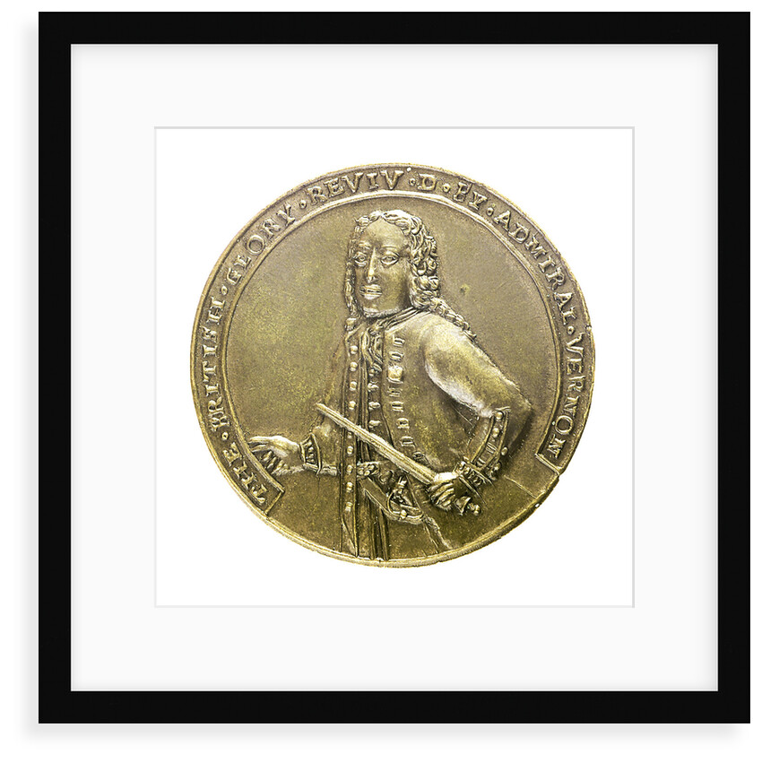 Medal commemorating Admiral Edward Vernon (1684-1757) and the capture of Porto Bello, 1739; obverse by unknown