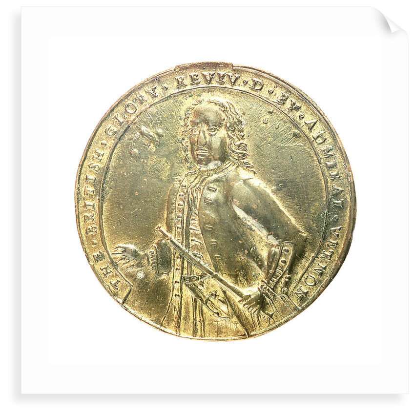 Medal commemorating Admiral Edward Vernon (1684-1757) and the capture of Porto Bello, 1739; obverse by unknown