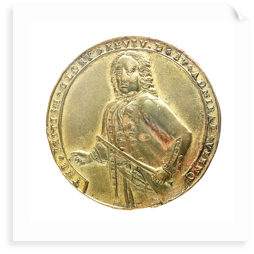 Medal commemorating Admiral Edward Vernon (1684-1757) and the capture of Porto Bello, 1739; obverse by Unknown